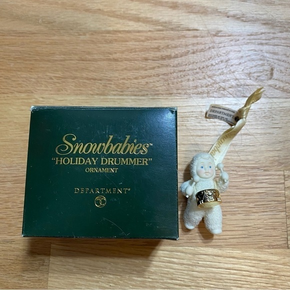 Department 56 Snowbabies Holiday Drummer Ornament Christmas Ceramic Porcelain - Picture 2 of 7